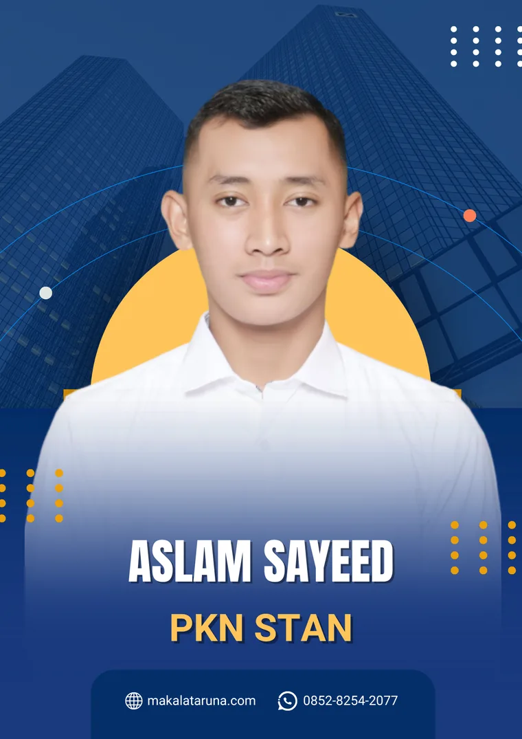 Aslam Sayeed — dokumentasi alumni PKN STAN