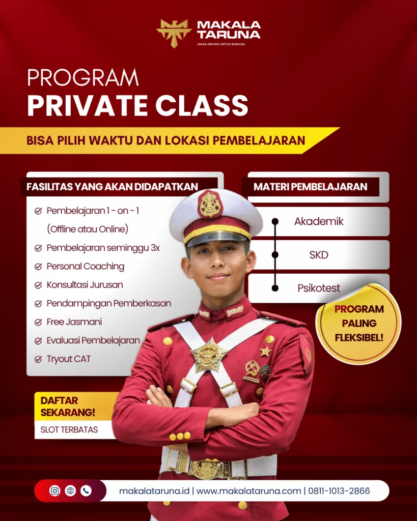 Flyer Program Private Class Makala Taruna